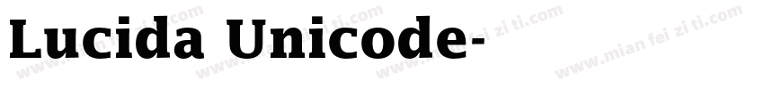 Lucida Unicode字体转换